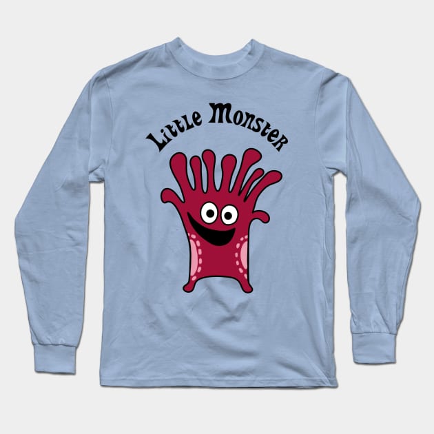 Little Monster Long Sleeve T-Shirt by Slightly Unhinged